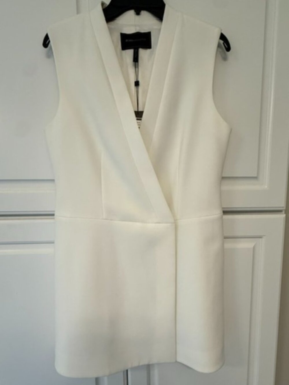 BCBGMaxAzria Caryn Wrap Dress in Off-White